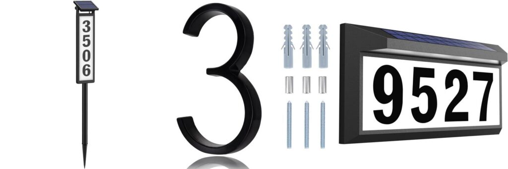House Numbers combined image