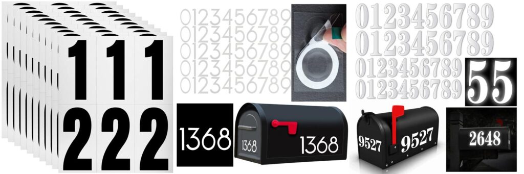 Mailbox Numbers combined image