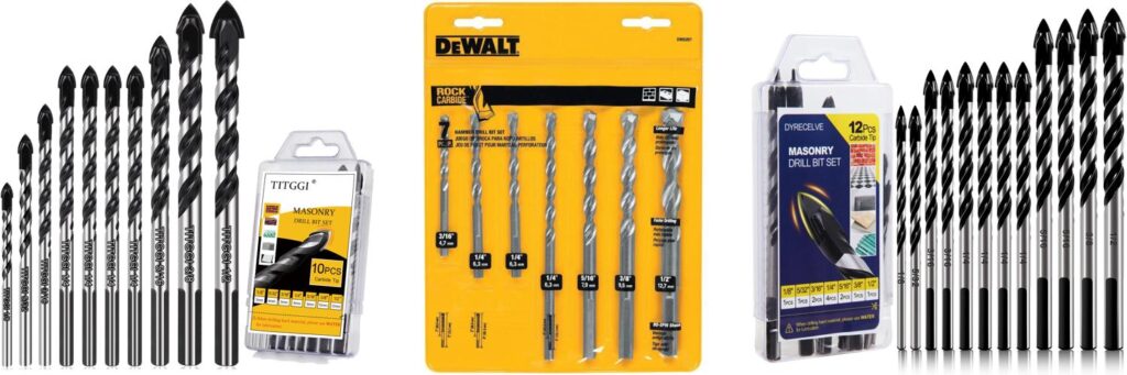 Masonry Drill Bits combined image