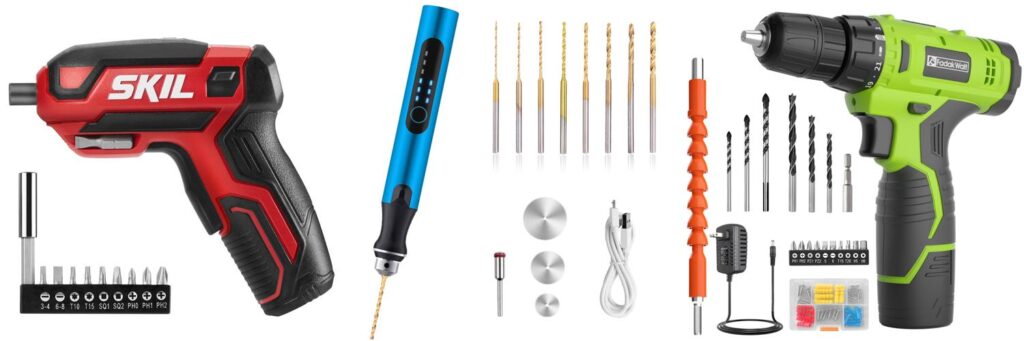 Mini Cordless Drill combined image