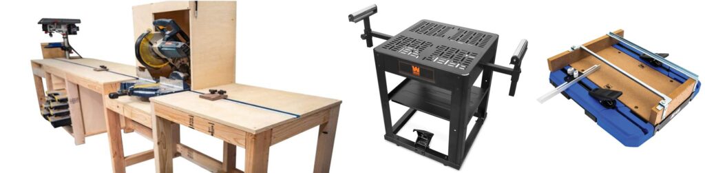 Miter Saw Station Plans combined image