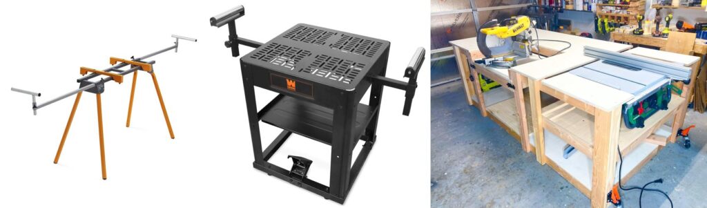 Miter Saw Table Plans combined image