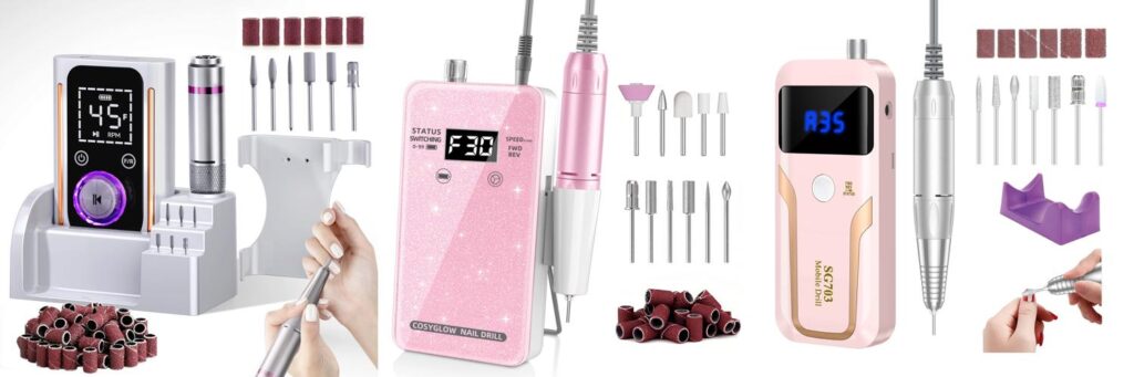 Nail Drill For Professionals combined image