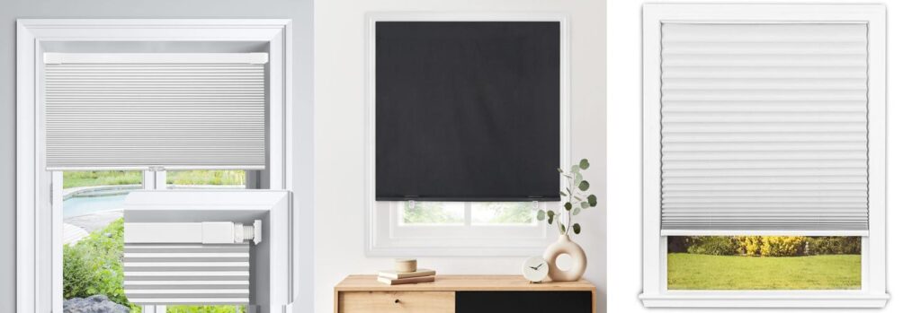 No Drill Window Shades combined image