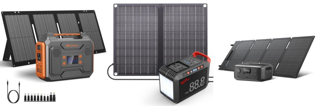 Portable Solar Generator For Outdoors combined image