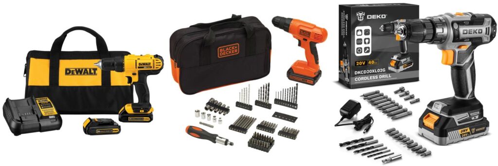 Power Drill Cordless combined image