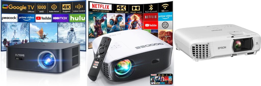 Professional Home Theater Projector combined image