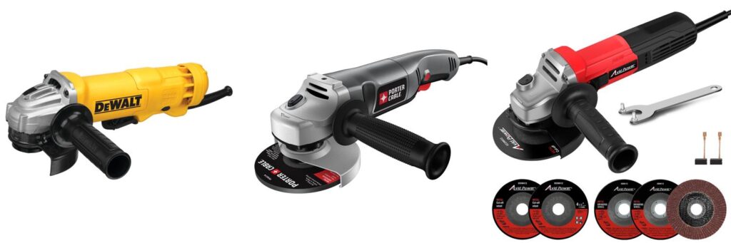 Rated Angle Grinder combined image