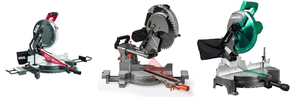Best Rated Compound Miter Saws: Expert Review & Guide 12 Rated Compound Miter Saw combined image