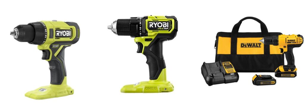 Ryobi Drill combined image