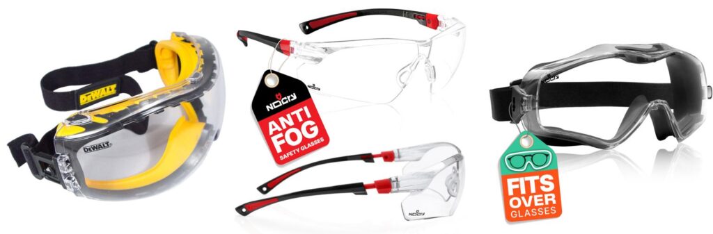 Safety Goggles Glasses combined image