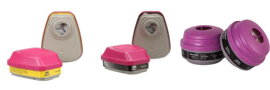 Safety Respirator Cartridges Filters combined image