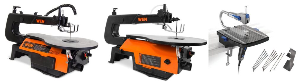 Scroll Saw Review: Cutting Multiple Materials with Ease 2 Scroll Saw For Multi Material Cutting combined image