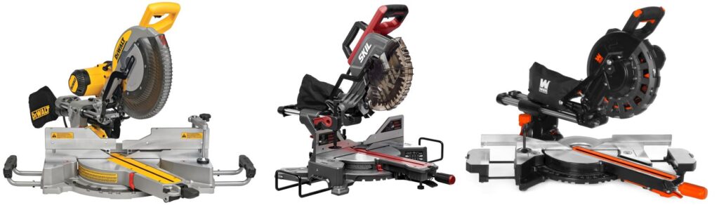 Sliding Miter Saw For Homeowner combined image
