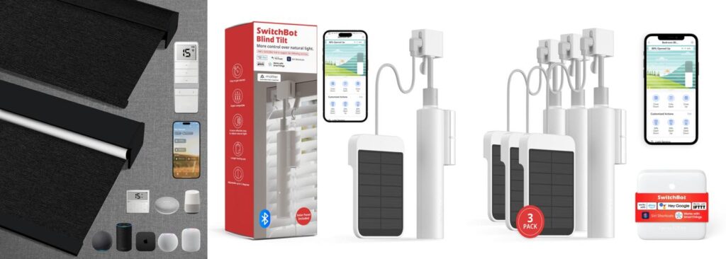 Smart Home Window Blinds With App combined image