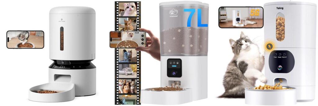 Smart Pet Feeder With Camera combined image