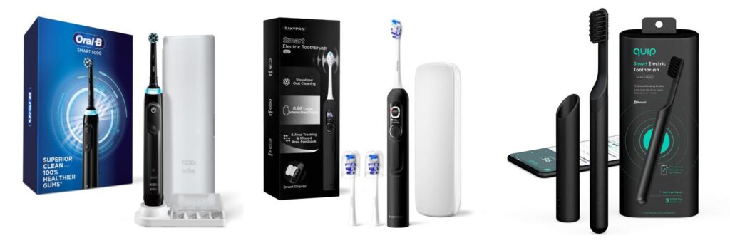 Smart Toothbrush With App Control combined image