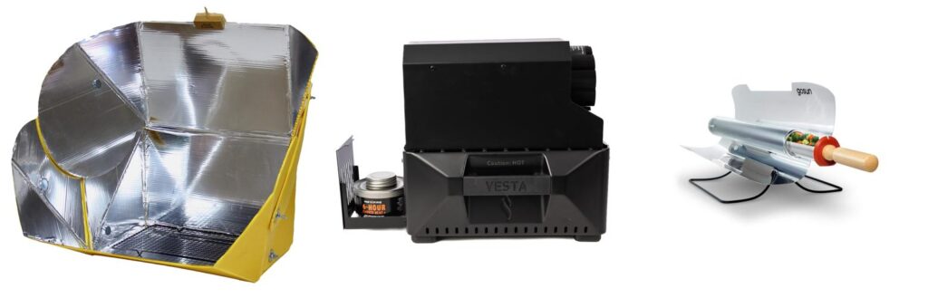 Solar Powered Camping Stove combined image
