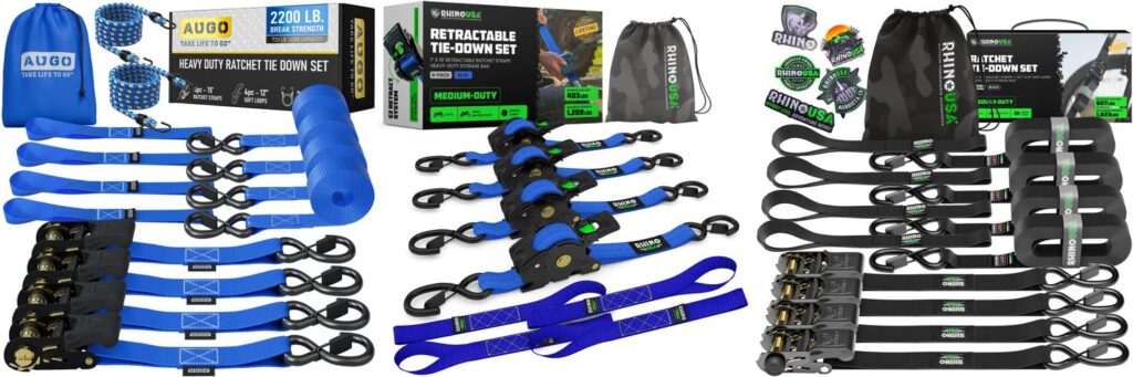Tie-Down Ratcheting Straps Review: Top Rated Picks 2 Tie Down Ratcheting combined image