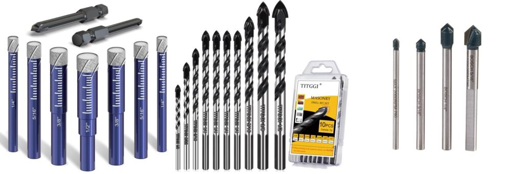 Tile Drill Bit For Porcelain Tiles combined image