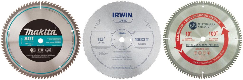 Tooth Count For Miter Saw combined image