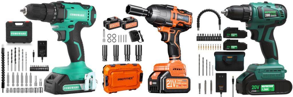 Torque Cordless Drill combined image