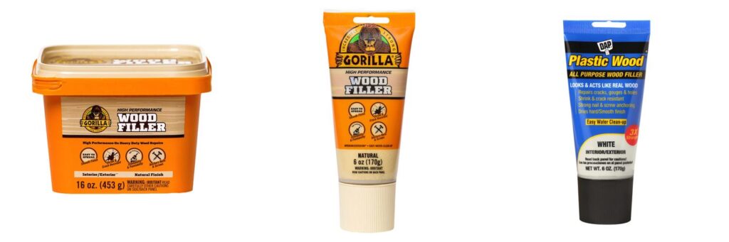 Wood Filler combined image