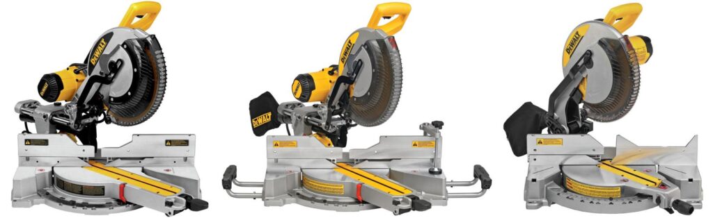 deal on dewalt miter saw combined image