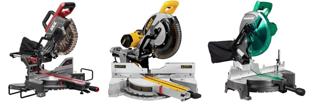 dual bevel miter saw combined image