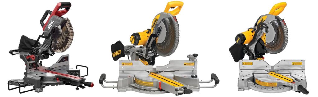 dual miter saw combined image
