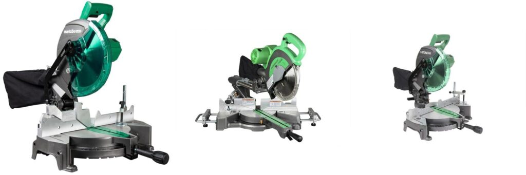 hitachi miter saw combined image
