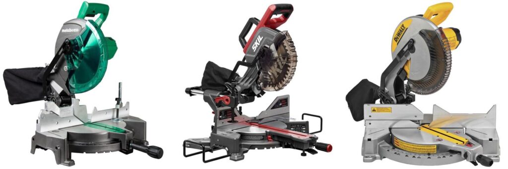 inexpensive compound miter saw combined image