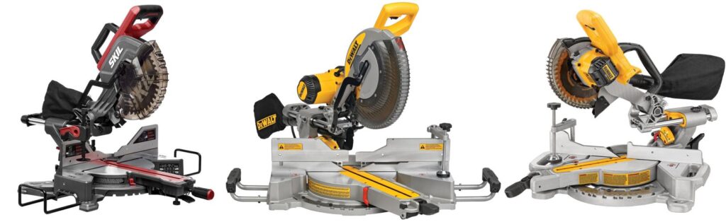jobsite miter saw combined image