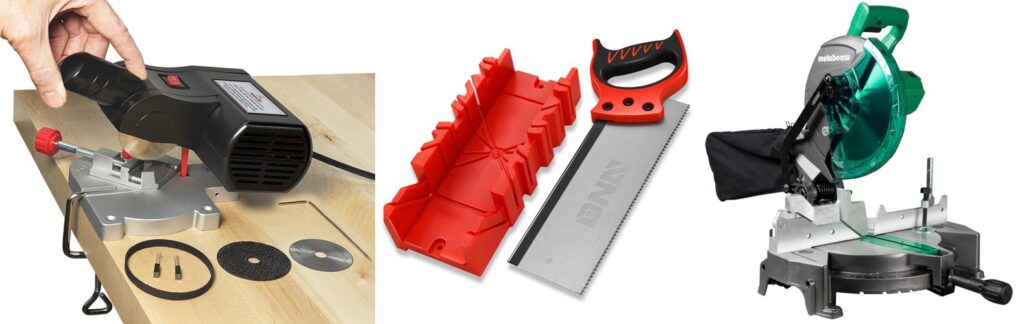 miter saw for cabinet shop combined image