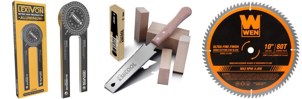 miter saw for finish carpentry combined image