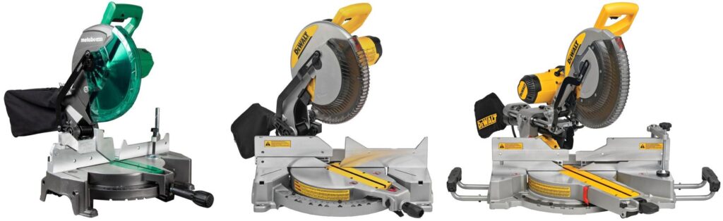 miter saw for finish work combined image