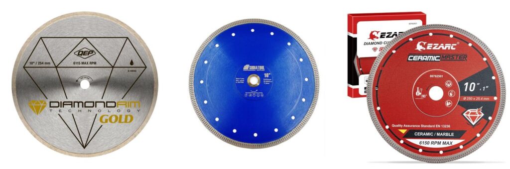 10 Diamond Tile Saw Blade combined image