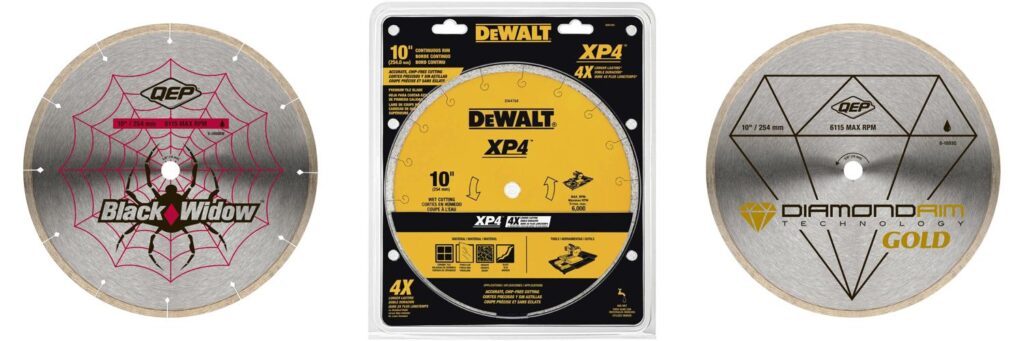 10 Inch Wet Tile Saw Blade combined image