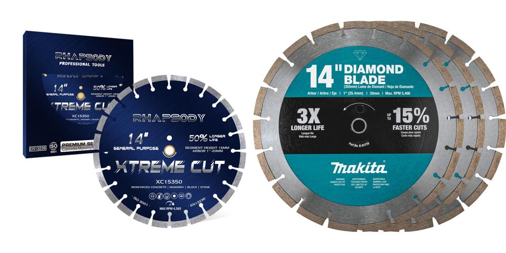 14 Diamond Concrete Saw Blade combined image