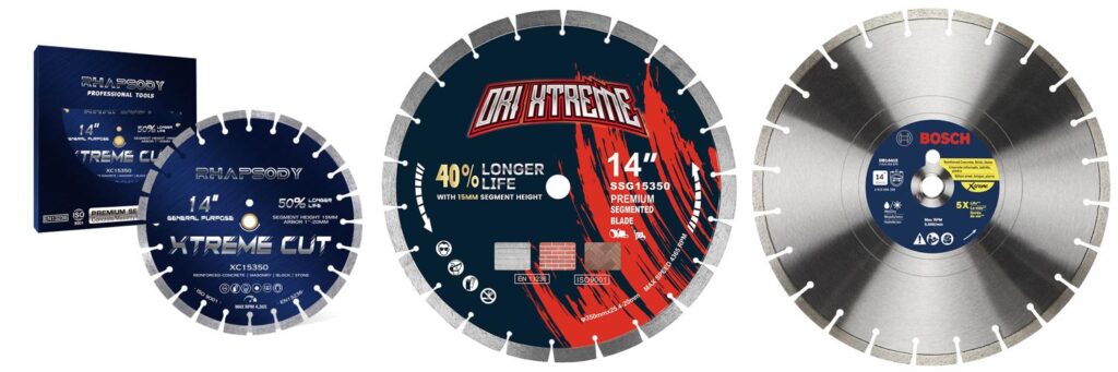 14 Inch Concrete Saw Blade combined image