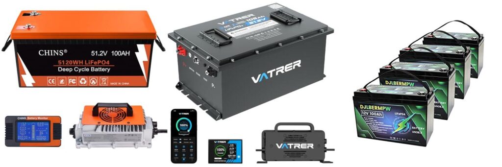 48V Golf Cart Batteries combined image 1