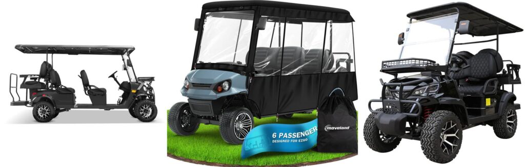 6 Person Golf Cart combined image