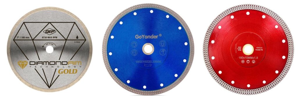 7 Tile Saw Blade For Porcelain combined image