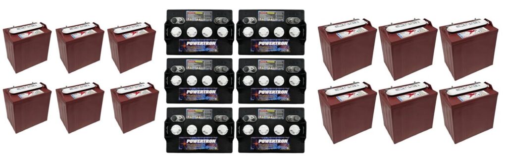 8 Volt Golf Cart Batteries combined image 1