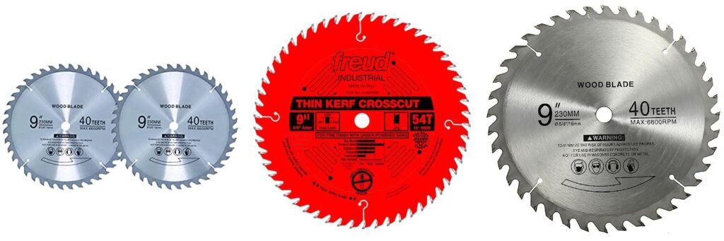 9 Inch Table Saw Blade combined image