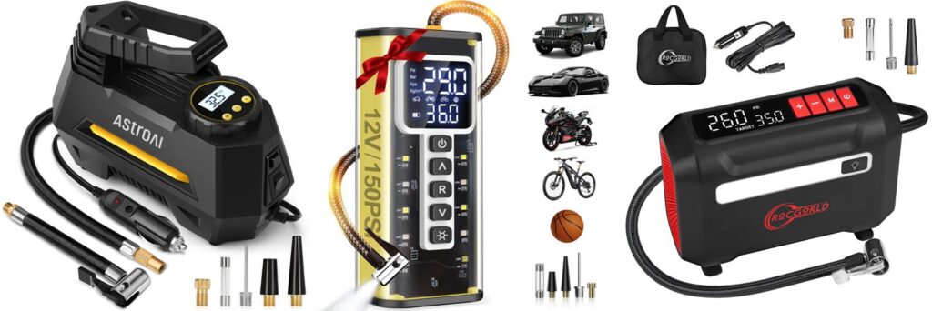 Air Compressor Car combined image