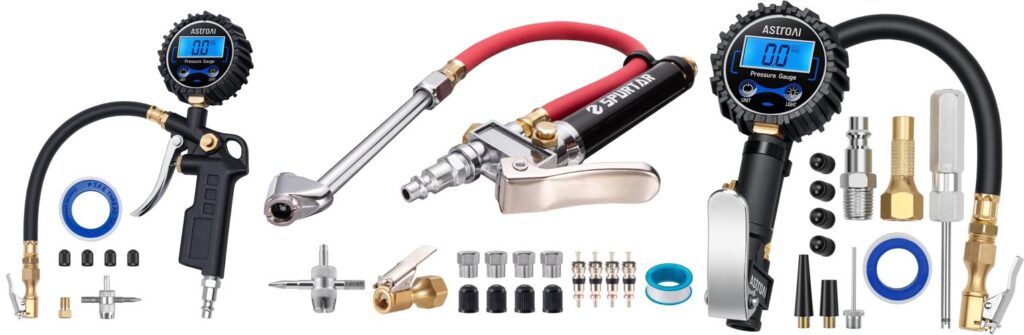 Air Compressor Tire Inflator Attachment combined image