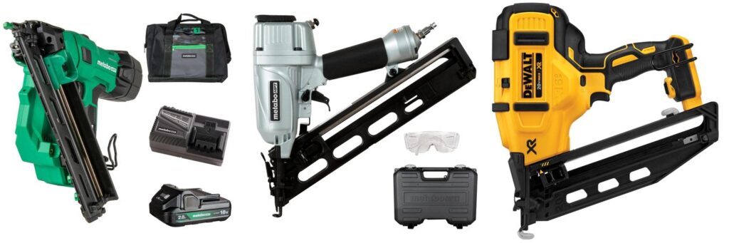 Angled Finish Nailer combined image
