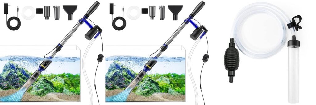 Guide to the 5 Best Aquarium Vacuums: Reviews Included 2 Aquarium Vacuum combined image