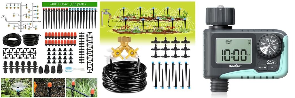 Top 5 Automatic Garden Watering Systems: Review & Buyer's Guide 2 Automatic Garden Watering System combined image